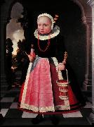 Jacob Gerritsz. Cuyp Portrait eines kleinen Madchens mit einer Puppe und einem Korb Sweden oil painting artist